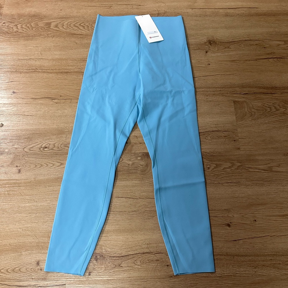 Lululemon Glow Up HR Tight 25 Wild Bluebell Blue Leggings Womens Size 10 NWT